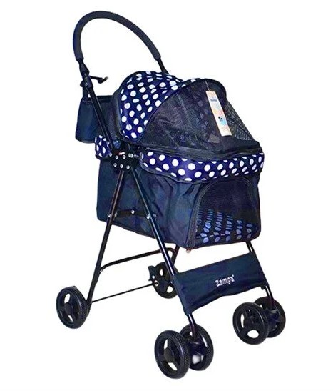 Zampa - Zampa Perez Kedi Köpek Arabası Lacivert BL07N 42x63x89 Cm