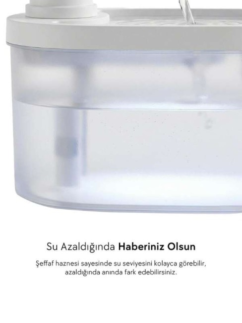 Zampa PF-010 Oval Pet Otomatik Su Pınarı Bataryalı Beyaz 3.2 Litre - Thumbnail