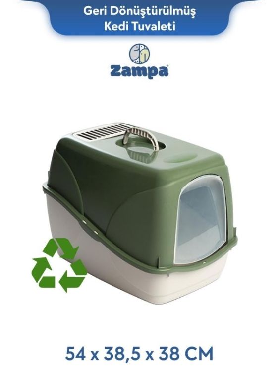 Zampa Plus Buffy Kedi Tuvaleti - (Geri dönüştürülmüş)(ZIT-2303)