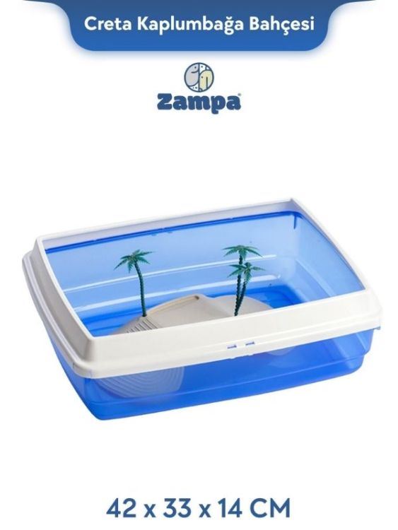 Zampa Plus Creta Kaplumbağa Bahçesi 42x33x14 cm(ZIT-3065)