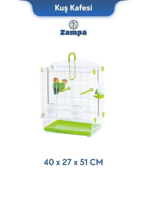 Zampa - Zampa Plus Lara Kuş Kafesi 40x27x51 Cm (Zıt-2747)