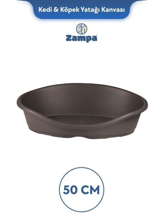 Zampa Plus Toffee Plastik Kedi & Köpek Yatağı 1 - 50cm Moka (ZIT-2341)