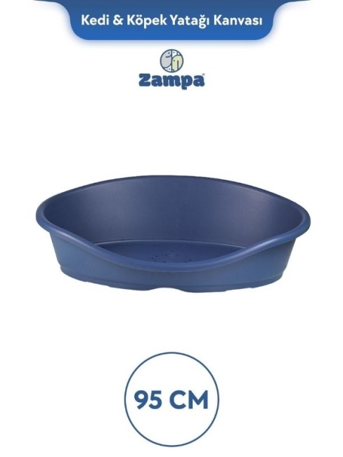 Zampa - Zampa Plus Toffee Plastik Kedi & Köpek Yatağı 4 - 95cm Mavi(ZIT-2419)