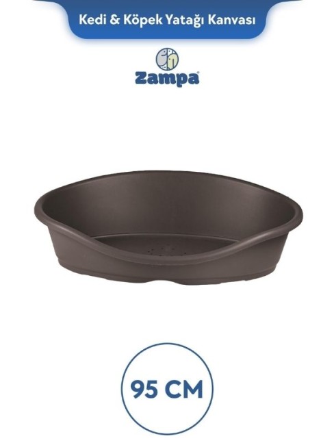 Zampa - Zampa Plus Toffee Plastik Kedi & Köpek Yatağı 4 - 95cm Moka (ZIT-2433)