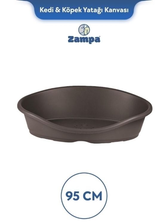 Zampa Plus Toffee Plastik Kedi & Köpek Yatağı 4 - 95cm Moka (ZIT-2433)