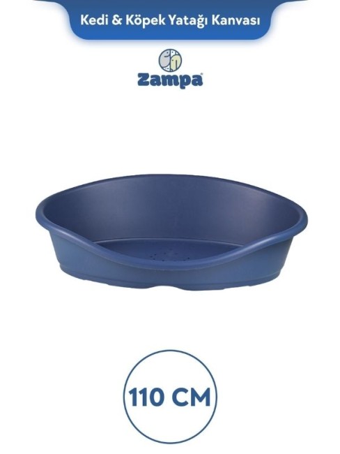 Zampa - Zampa Plus Toffee Plastik Kedi & Köpek Yatağı 5 - 110cm Mavi(ZIT-2440)