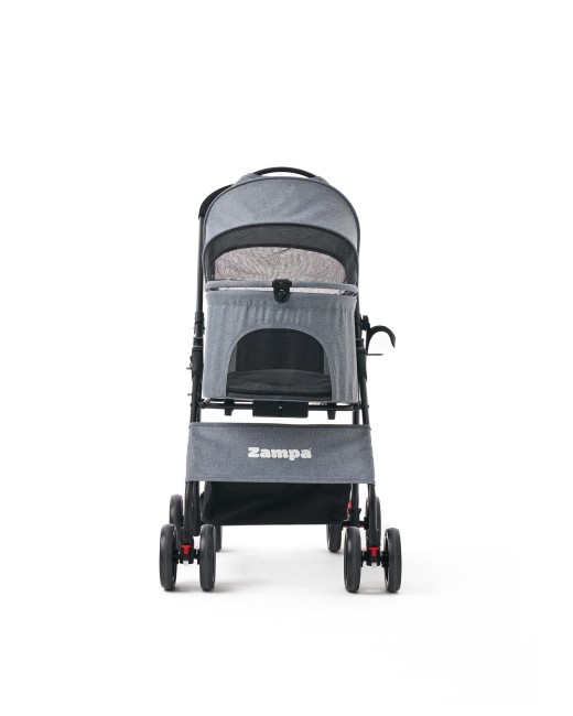 Zampa Pure Kedi & Köpek Arabası Gri 50×67×99 cm (ZS-107-G) - Thumbnail