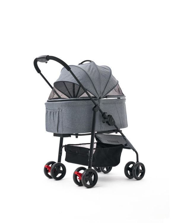 Zampa Pure Kedi & Köpek Arabası Gri 50×67×99 cm (ZS-107-G)