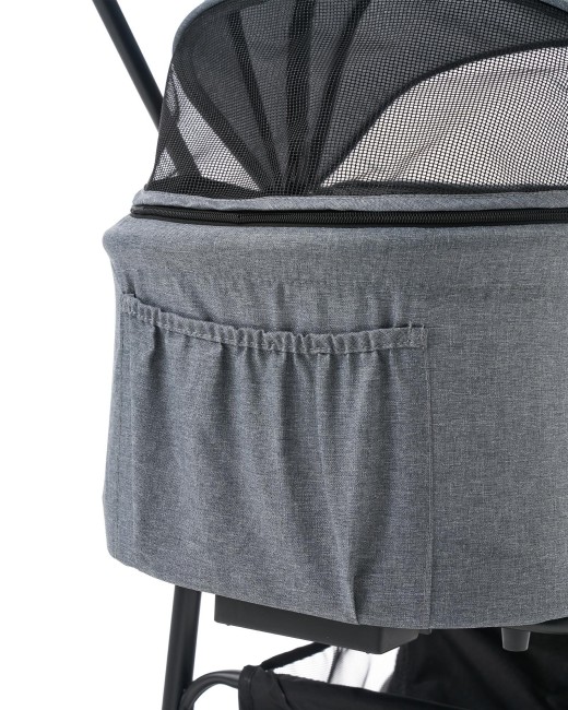 Zampa Pure Kedi & Köpek Arabası Gri 50×67×99 cm (ZS-107-G) - Thumbnail