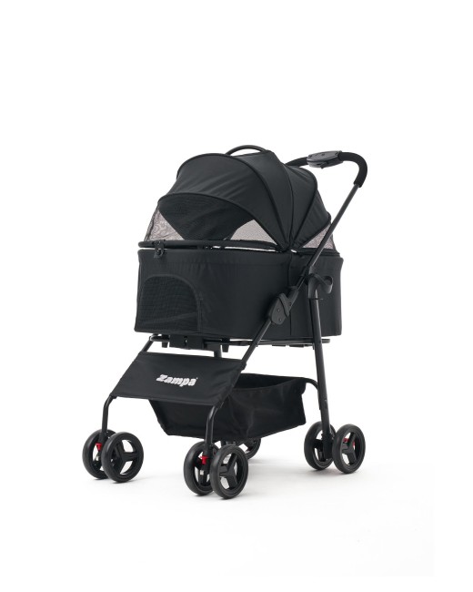 Zampa - Zampa Pure Kedi & Köpek Arabası Siyah 50×67×99 cm (ZS-107-B)