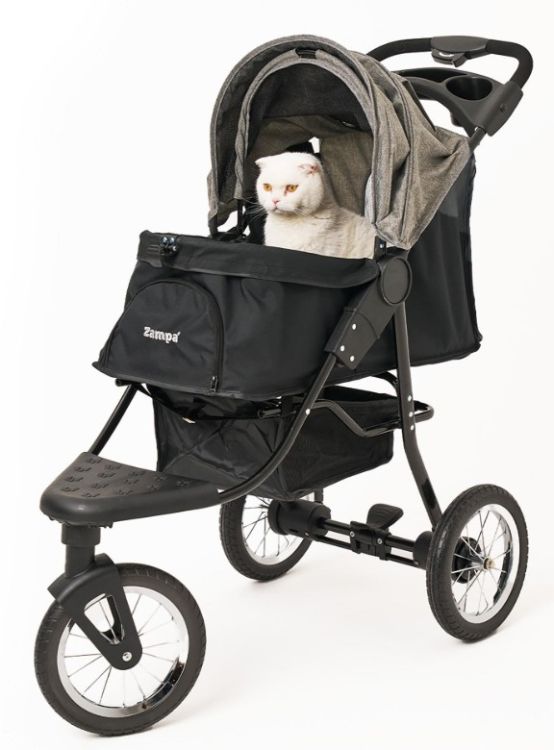Zampa Ricciardo Kedi Köpek Arabası Gri SP05CS-G 54x104x101 Cm