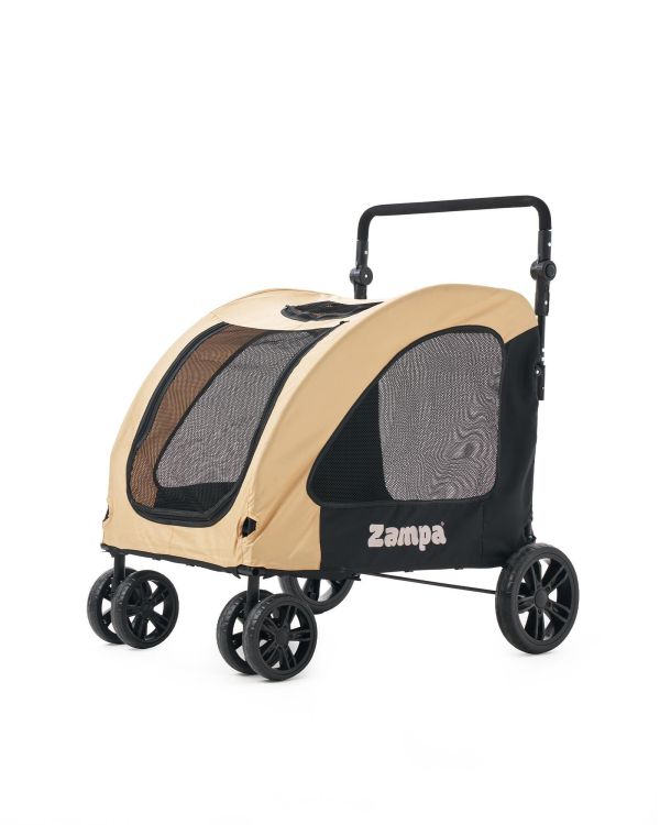 Zampa Sano Kedi & Köpek Arabası Haki 78×96×105 cm (ZS-401)