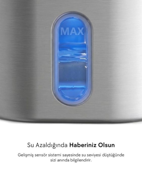 Zampa SPF-07-C Kare Paslanmaz Çelik Pet Otomatik Su Pınarı Bataryalı 2.8 Litre