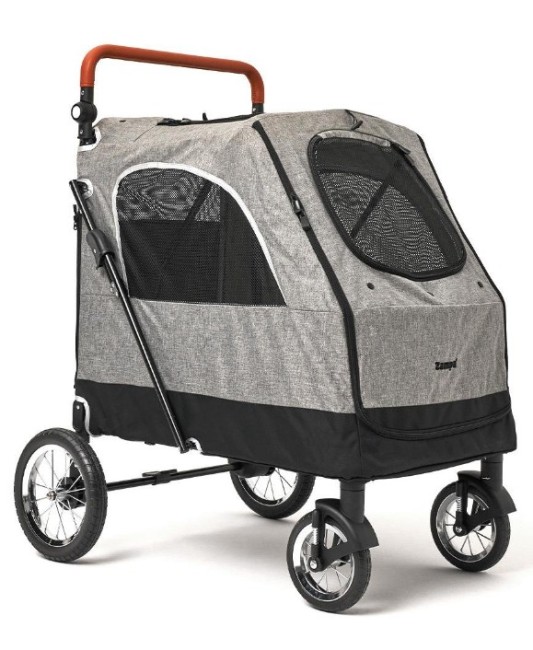 Zampa - Zampa Stroll Kedi Köpek Arabası Gri L01G-G 69x81x110 Cm