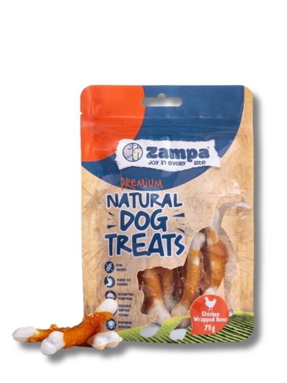 Zampa Tavuklu Sargılı Köpek Ödül Maması 75gr