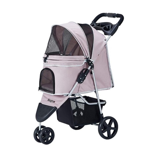 Zampa - Zampa TriBoro Kedi ve Köpek Arabası Pembe (SP03P-P) 45x80x90cm