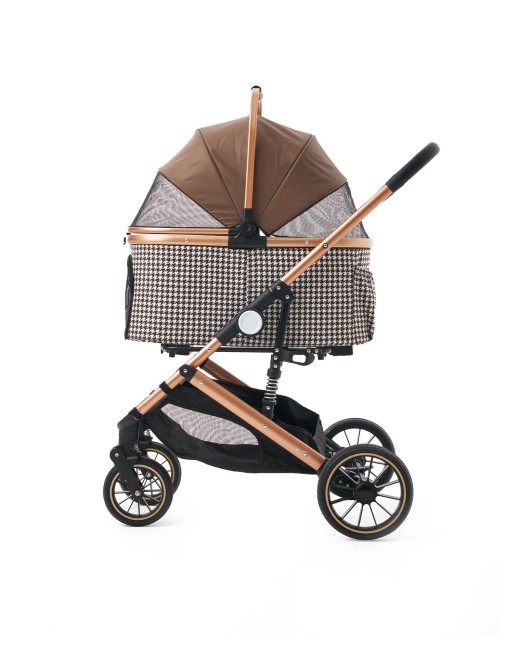 Zampa Vector Kedi & Köpek Arabası Kahverengi 35×87×101 cm (ZS-303L) - Thumbnail