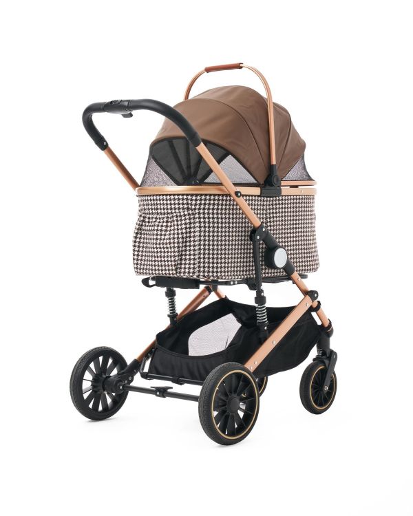 Zampa Vector Kedi & Köpek Arabası Kahverengi 35×87×101 cm (ZS-303L)