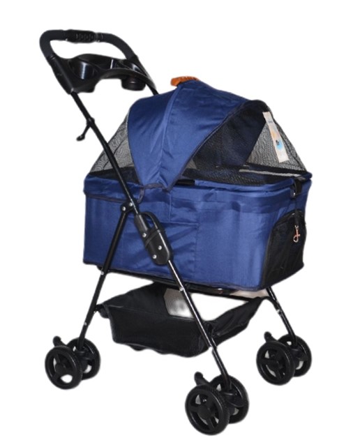 Zampa - Zampa Verstappen Kedi Köpek Arabası Lacivert SP02FN 45X64X96 Cm