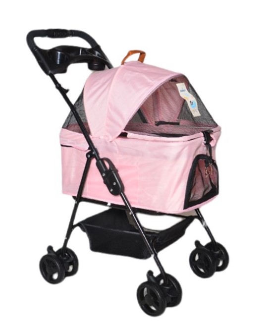 Zampa - Zampa Verstappen Kedi Köpek Arabası SP02F-P Pembe 45X64X96 Cm