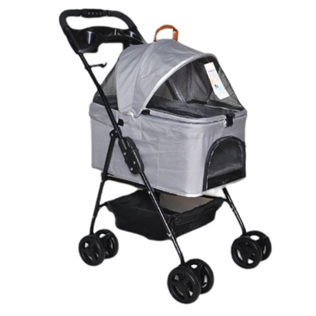 Zampa - Zampa Verstappen Kedi Köpek Arabası Gri SP02F-G 45X64X96 Cm