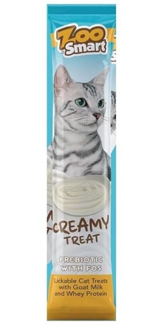 Zoo Smart - Zoo Smart Keçi Sütlü Ve Proteinli Kedi Ödül Krema 4 Lü X 12 Adet