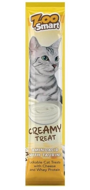 Zoo Smart - Zoo Smart Peynirli Ve Proteinli Kedi Ödül Krema 4 Lü X 12 Adet